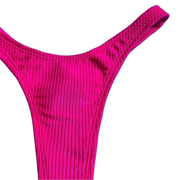 Other - SOLD ON DEPOP 🩷 Pink Coquette Medium Minimalist Thong Bikini Bottom
